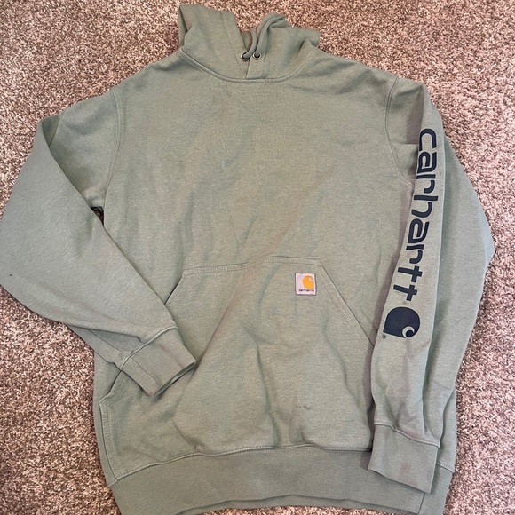 Carhartt Other - Carhartt Men's Green Sweatshirt navy accent size medium